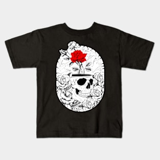 Skull Flower Kids T-Shirt